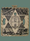 Decorated Book Cover by Helga Wolfenstein of Ghetto Terezn 1942-1943