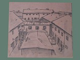 Drawing by Helga Wolfenstein of Theresienstadt