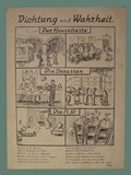 Illustrated German Poem 'Dichtung und Wahrheit' ('Poetry and Truth') by Helga Wolfenstein in Theresienstadt