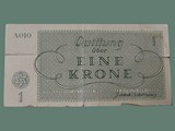 Back of 1 Krone