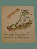 Watercolor Painting of Story/Poem Booklet 'The Optimistic Frog' (Page 5) by Helga Wolfenstein at Theresienstadt