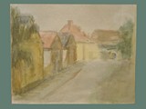 Watercolor Painting by Helga Wolfenstein at Theresienstadt